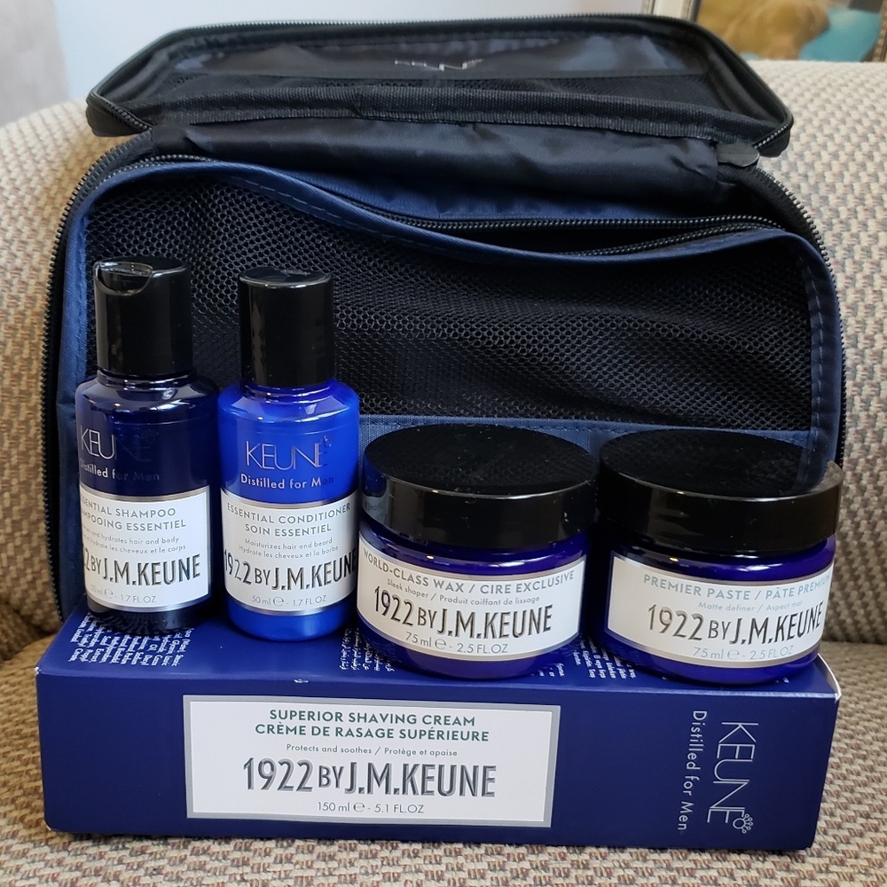 NWOT 1922 by J.M. Keune Men's travel kit